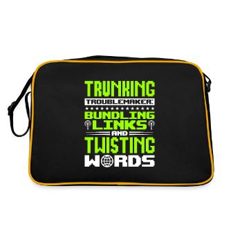 Network Engineer - Retro Bag - black/gold - Back