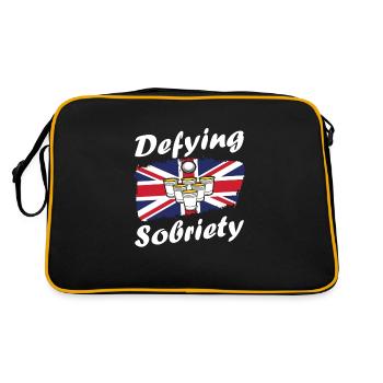 Trinkspiel - Retro Tasche - Schwarz/Gold - Hinten