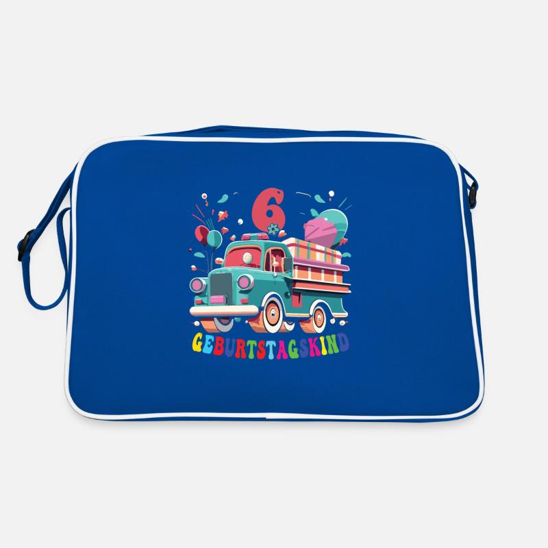 6. Geburtstag Jungs Retro Tasche