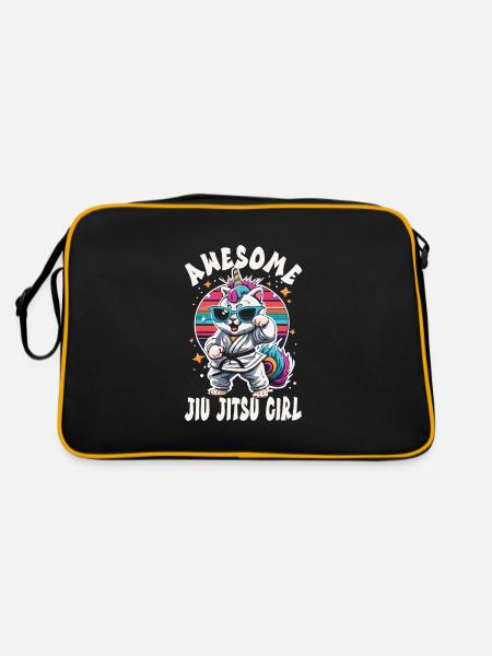 Jiu Jitsu - Retro Tasche - Schwarz/Gold