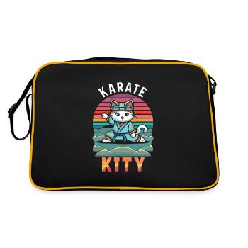 Karaté - Sac Retro - noir/or - Dos