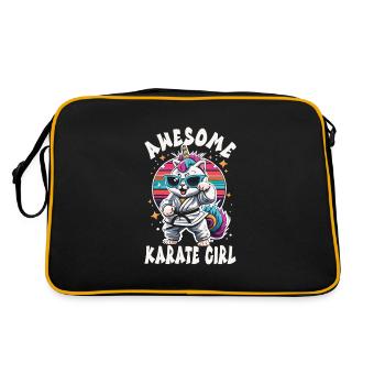 Karaté - Sac Retro - noir/or - Dos