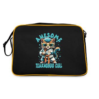 Teakwondo - Sac Retro - noir/or - Dos