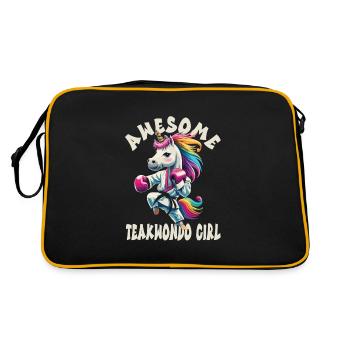 Teakwondo - Sac Retro - noir/or - Dos