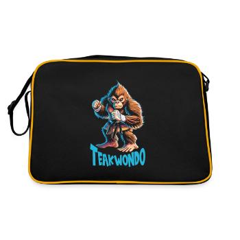 Teakwondo - Sac Retro - noir/or - Dos