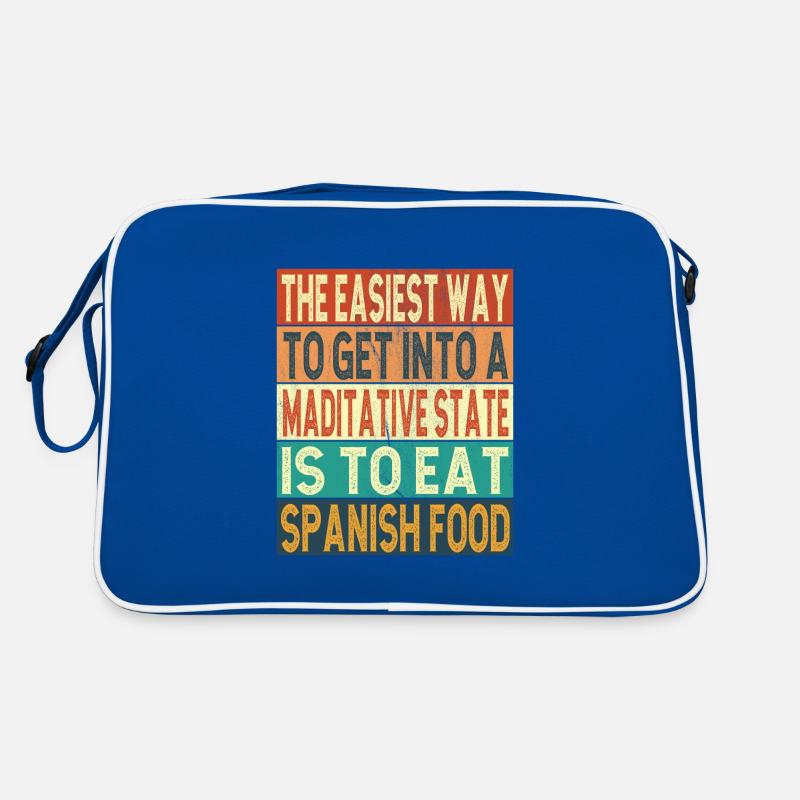 Spanisches Essen Retro Tasche