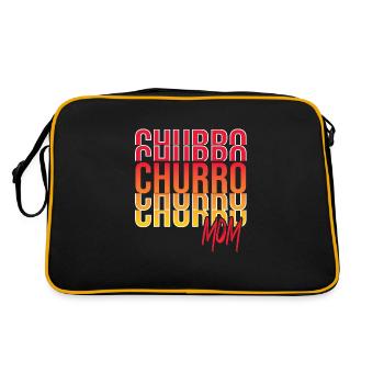 Spanisches Essen - Retro Tasche - Schwarz/Gold - Hinten