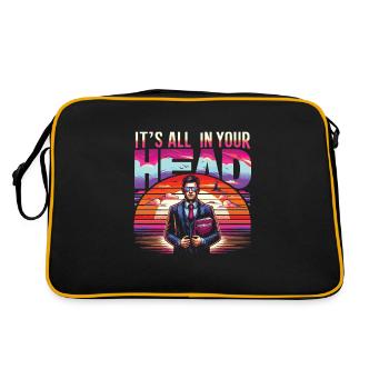 Psychologe - Retro Tasche - Schwarz/Gold - Hinten
