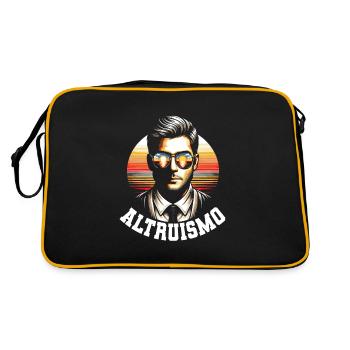 Psychologe - Retro Tasche - Schwarz/Gold - Hinten