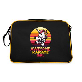 Karaté - Sac Retro - noir/or - Dos