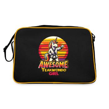 Teakwondo - Sac Retro - noir/or - Dos