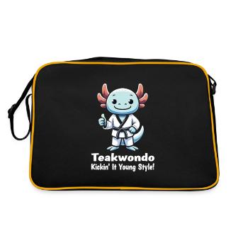 Teakwondo - Sac Retro - noir/or - Dos