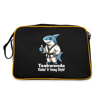 Teakwondo - Sac Retro - noir/or - Dos