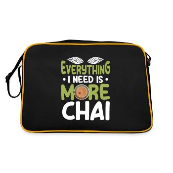 Thé Chai - Sac Retro - noir/or - Dos