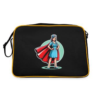 Geriatric nurse - Retro Bag - black/gold - Back