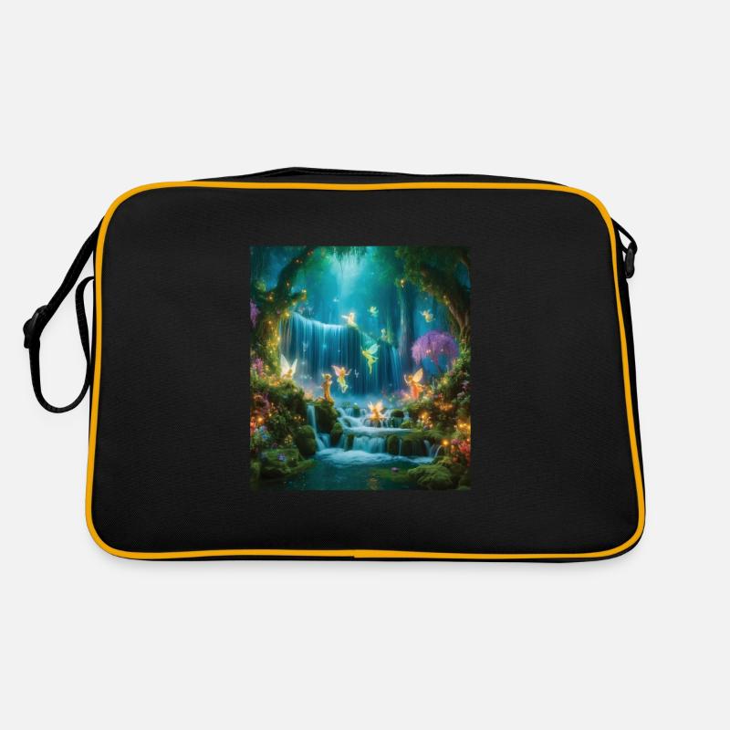 Märchen - Retro Tasche - Schwarz/Gold
