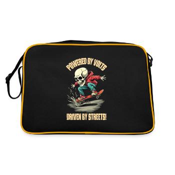 E Skateboard - Retro Bag - black/gold - Back