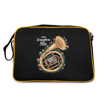 Sousaphone - Sac Retro - noir/or - Dos
