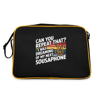 Sousaphone - Sac Retro - noir/or - Dos