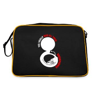 Sousaphone - Sac Retro - noir/or - Dos