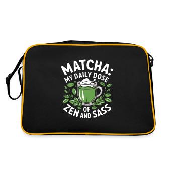 Matcha - Retro Bag - black/gold - Back