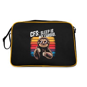 Bürohumor - Retro Tasche - Schwarz/Gold - Hinten