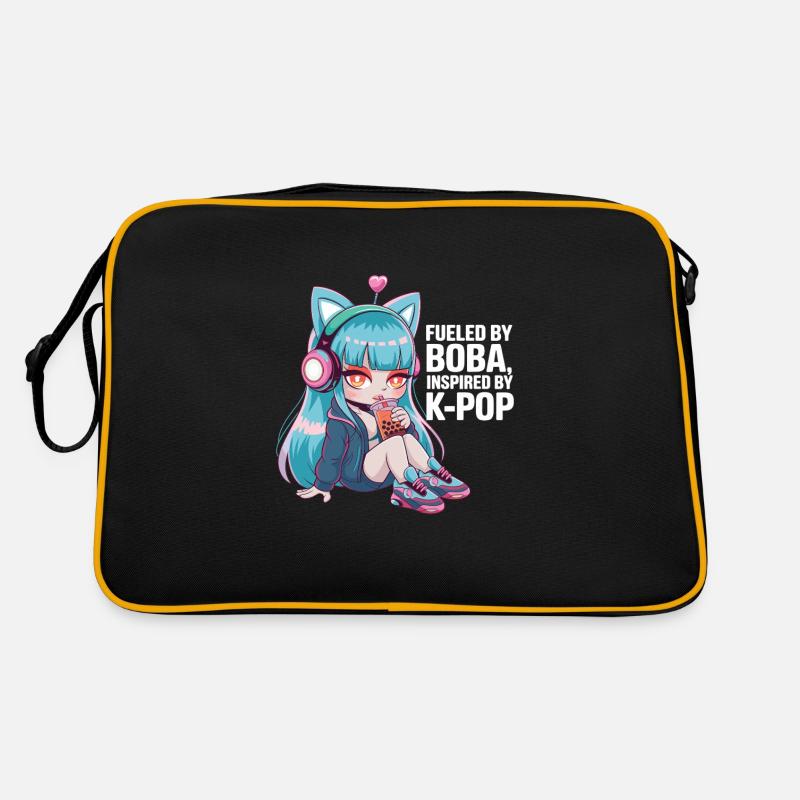 K pop und bubble Tea Retro Tasche