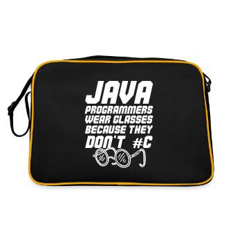 Cool Java programmer - Retro Bag - black/gold - Back