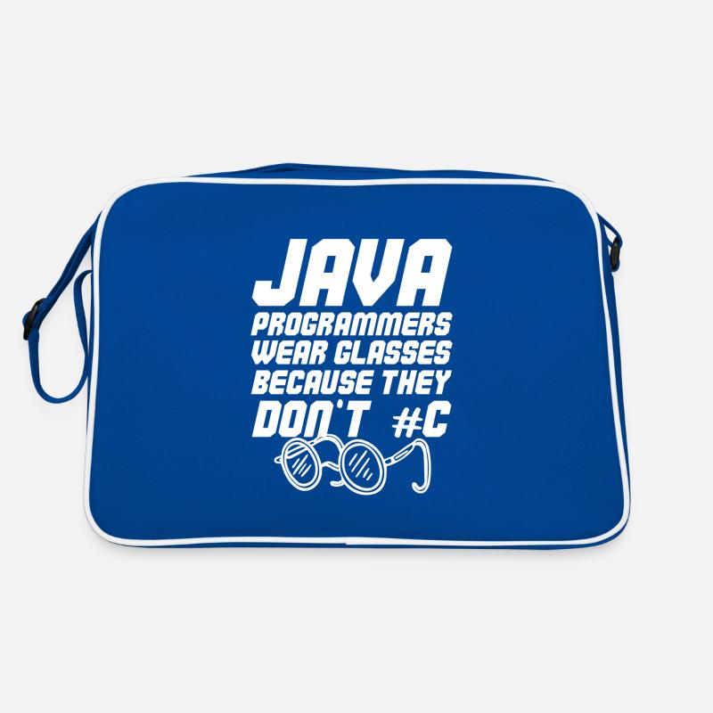 Cooler Java-Programmierer Retro Tasche