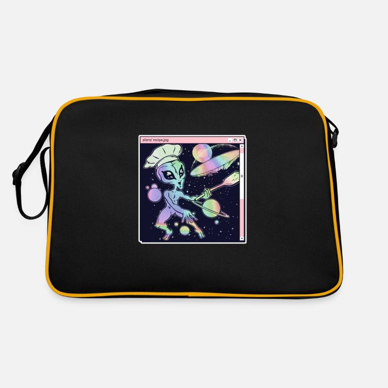 Alien Koch - Retro Tasche - Schwarz/Gold