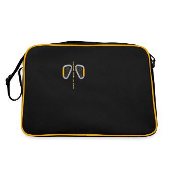 Carabiner Rock Climbing - Retro Bag - black/gold - Back