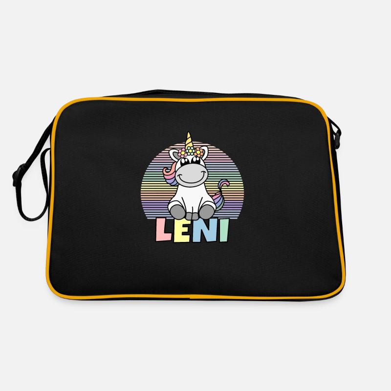 Nom de la licorne Leni Sac Retro