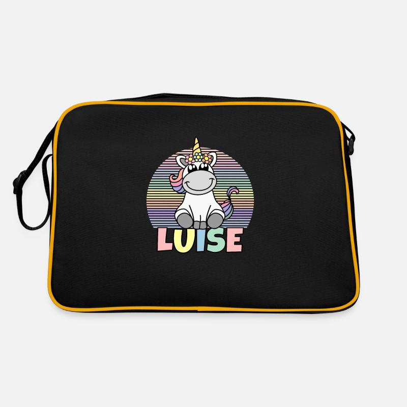 Luise Einhorn Name Retro Tasche