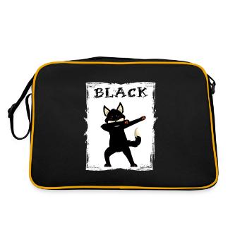 black fox tolerance equality black - Retro Bag - black/gold - Back