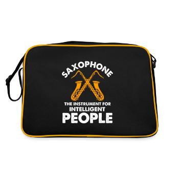 Le saxophone, l’instrument pour les personnes intelligentes - Sac Retro - noir/or - Dos