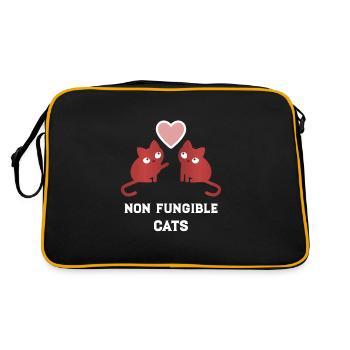 NFT Non Fungible Cats - Retro Bag - black/gold - Back