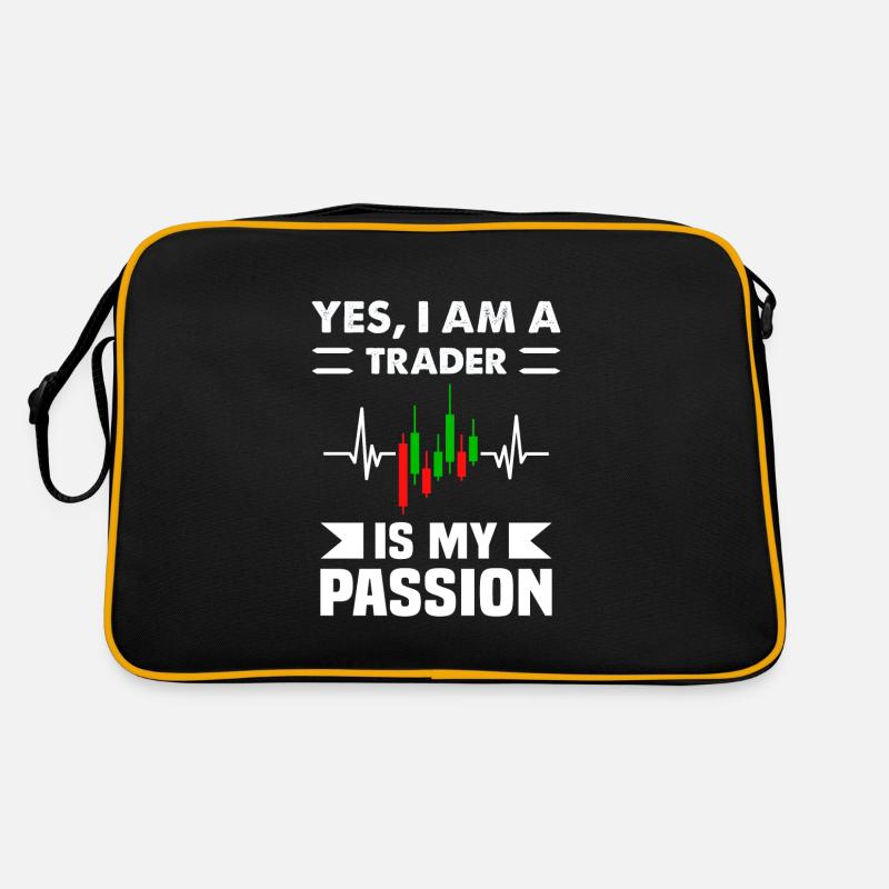 Yes Im A Trader is my Passion Trading Retro Tasche