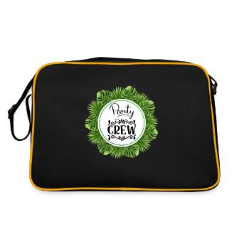 Party Crew mit Palmen Blätter with Palm Leaves - Sac Retro - noir/or - Dos