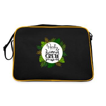 Party Crew mit Palmen Blätter with Palm Leaves - Sac Retro - noir/or - Dos