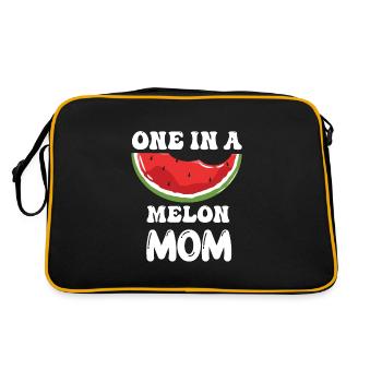 Une mère drôle de maman dans un melon cite maman - Sac Retro - noir/or - Dos
