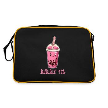 A Kawaii Boba Tea Bubble Tea - Retro Bag - black/gold - Back