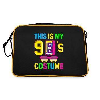 This is my Nineties 90s Party Costume 90s - Retro Bag - black/gold - Back