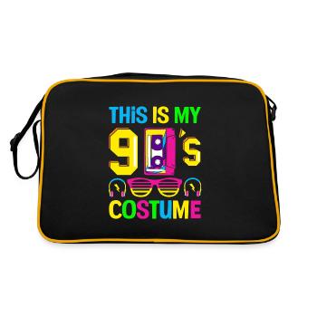This is my Nineties 90s Party Costume 90s - Retro Bag - black/gold - Back