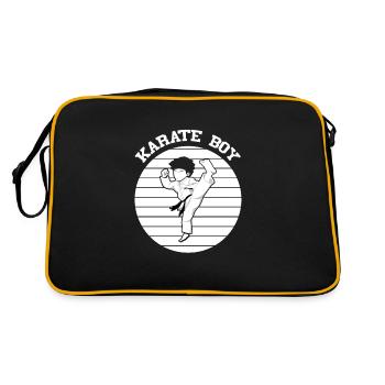 Karate Boy with Black Belt Karate Kid - Retro Bag - black/gold - Back