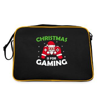 Christmas is for Gaming Gamer Santa Claus - Retro Bag - black/gold - Back