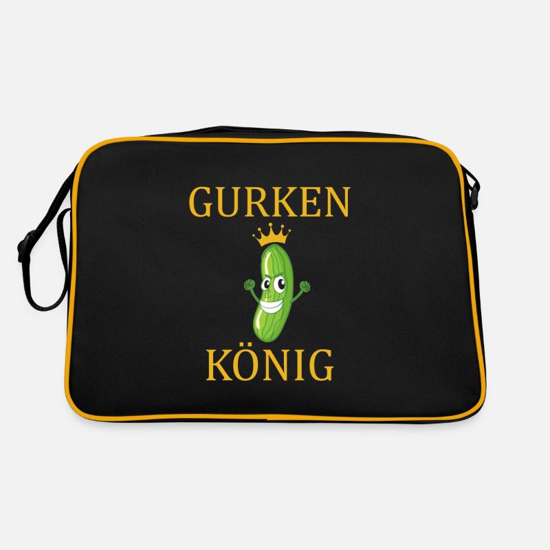 Der Gurken König mit der Krone Retro Tasche