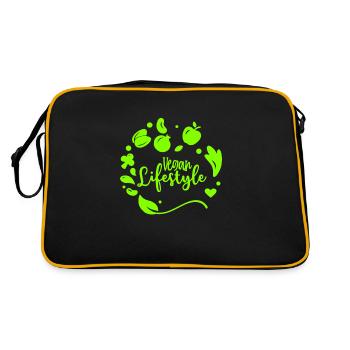 Mode de vie végétalien Mode de vie végétalien Végétarien - Sac Retro - noir/or - Dos