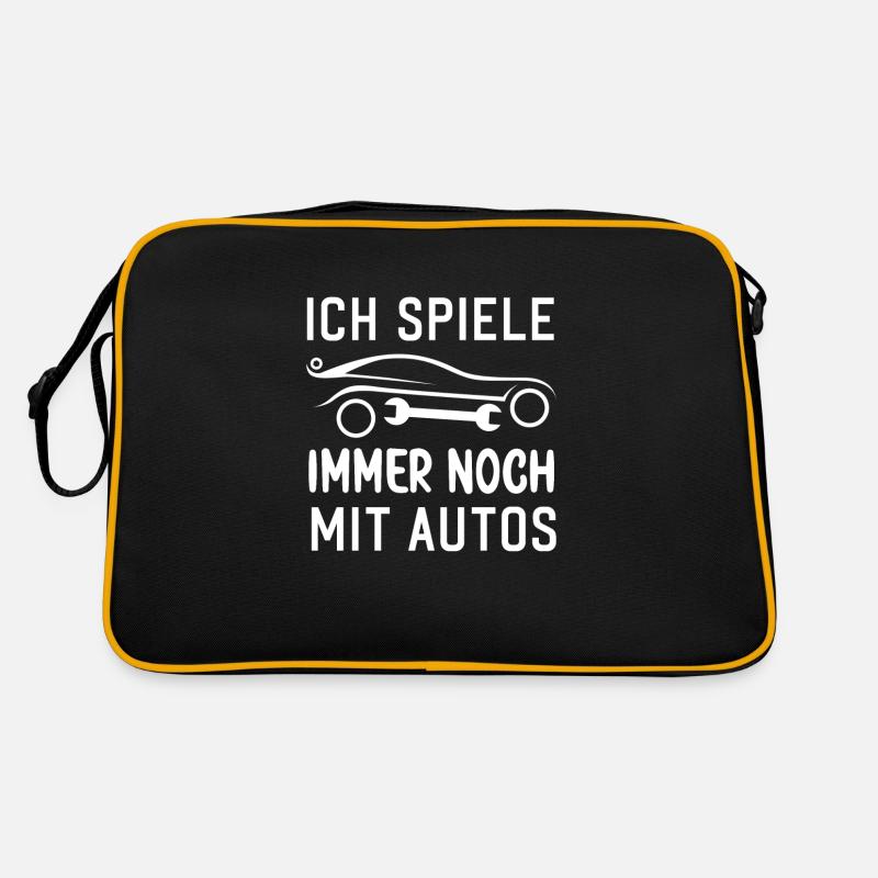 Ich spiele immer noch mit Autos KFZ Auto Sprüche Retro Tasche