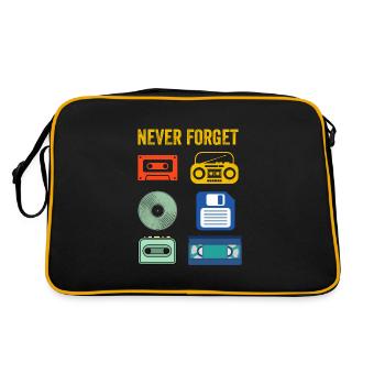 Never Forget Retro electronic devices Vintage - Retro Bag - black/gold - Back
