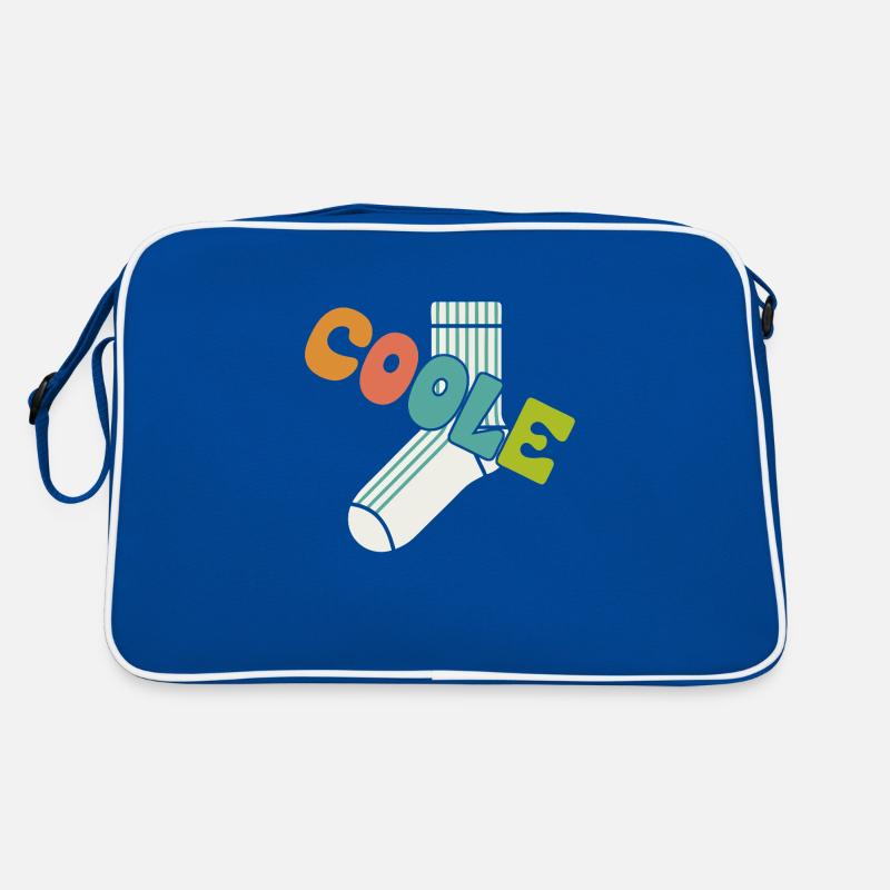 Cool sock - fun motivational design Retro Bag
